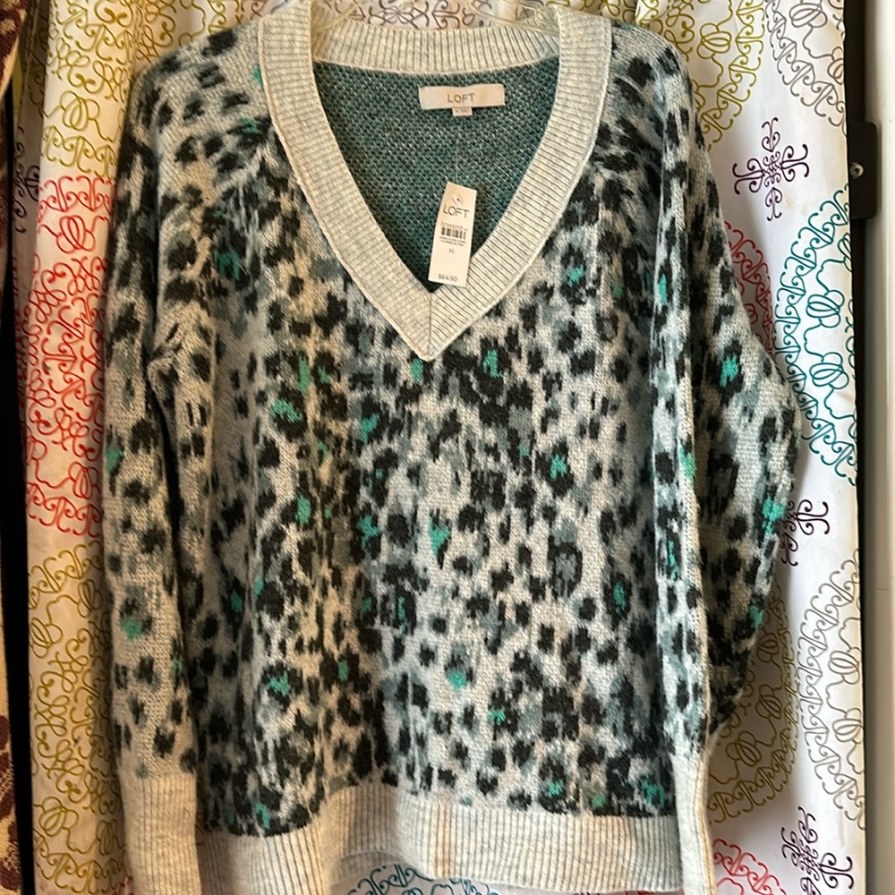 Loft animal print sweater… size Medium…